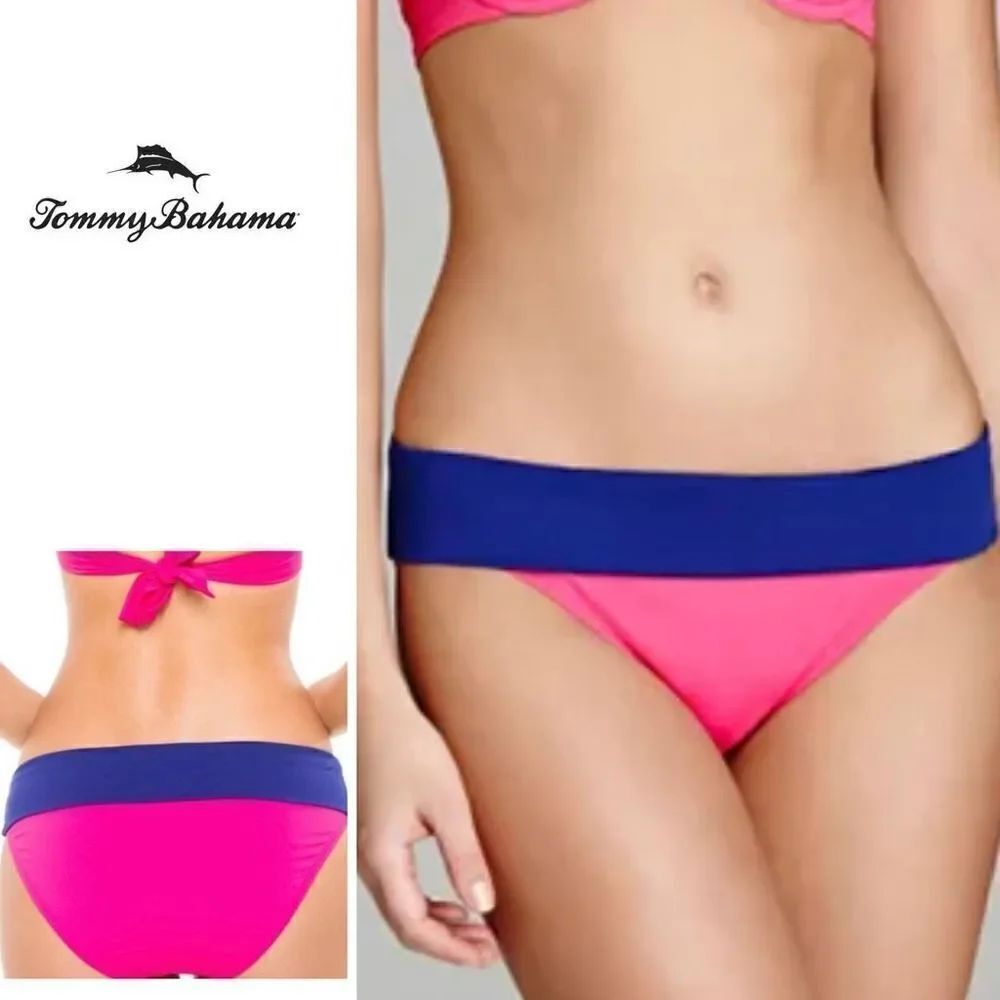 New. Tommy Bahama pink and blue bikini bottom. XS.